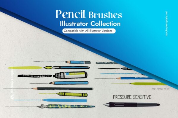 30+ Pencil Brush Illustrator (FREE) - Image 2