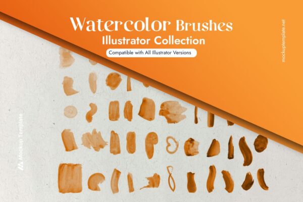 60+ Watercolor Brush Illustrator (FREE) - Image 2