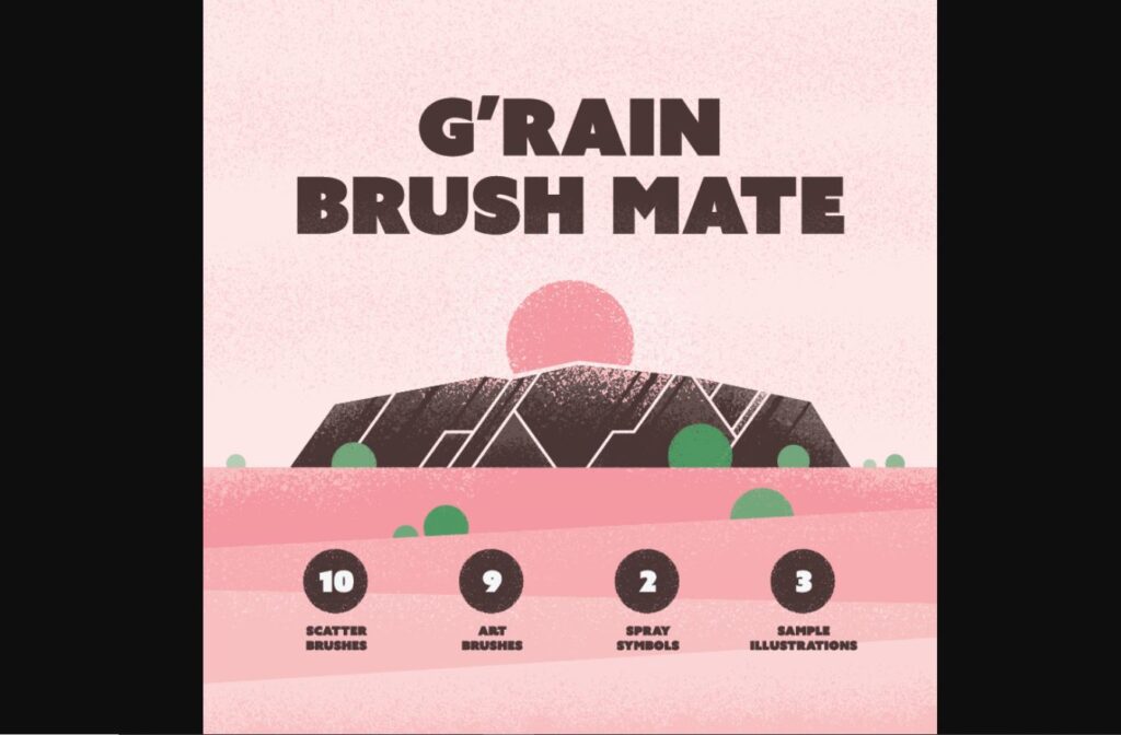 grain brush illustrator