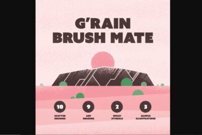 grain brush illustrator