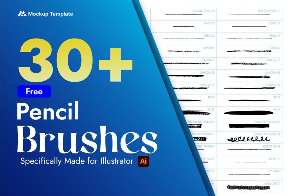 illustrator brushes free download pencil