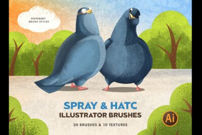 spray brush illustrator