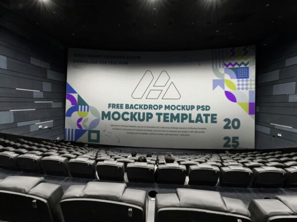 Auditorium Stage Mockup PSD