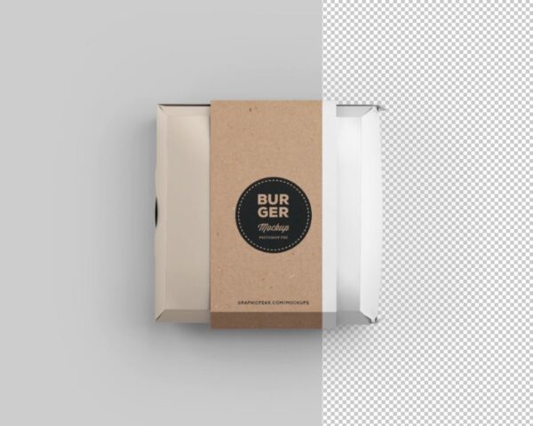 Burger Box Package Mockup 2