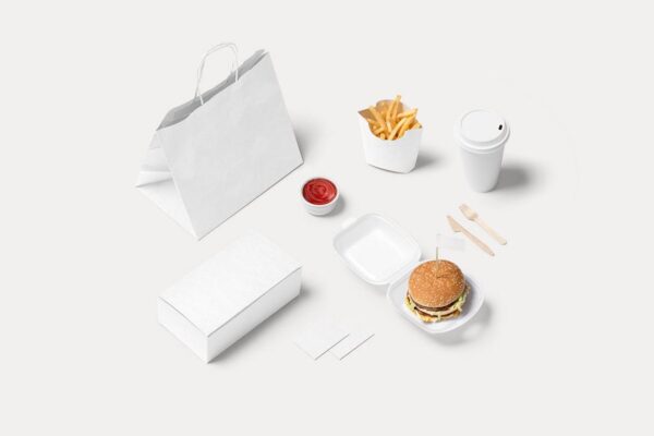 Burger Restaurant Branding Mockup PSD - Image 2