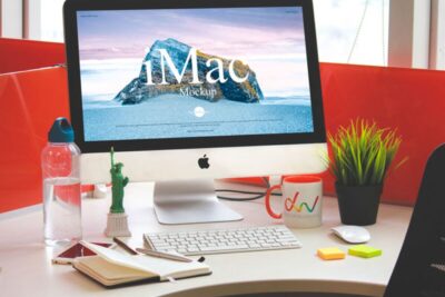 Designer Workstation iMac Mockup