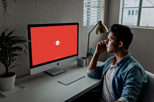 Developer Using iMac Mockup