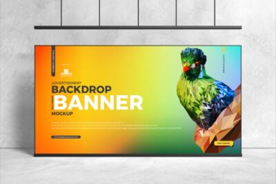 Free Backdrop Banner Mockup