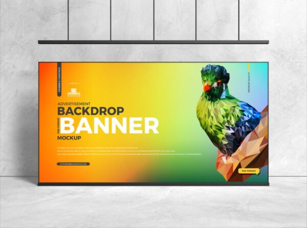 Free Backdrop Banner Mockup