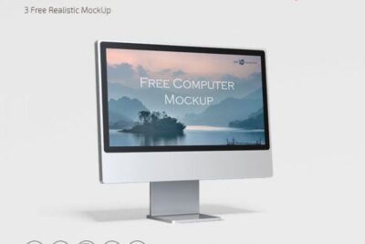 Free Computer Mockup PSD