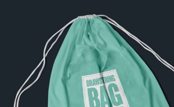 Free Fabric Drawstring Backpack Mockup - Image 3