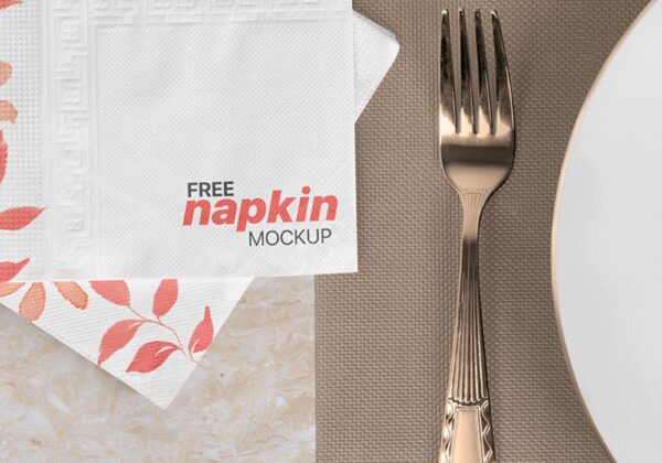 Free Napkin Mockup 2