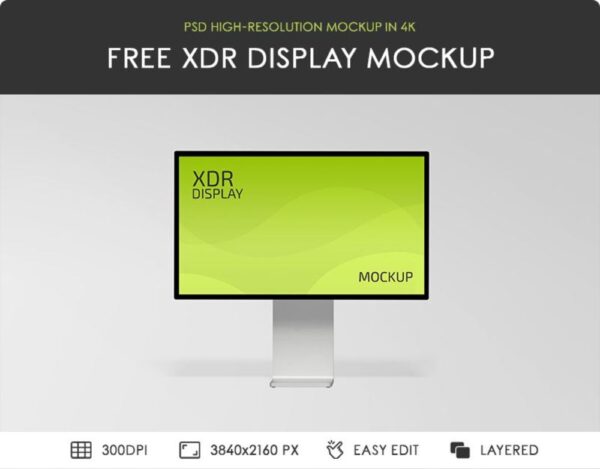 Free XDR Display Mockup