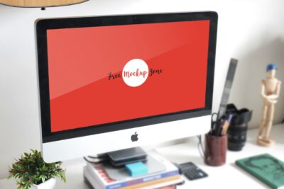 Free iMac MockUp Psd