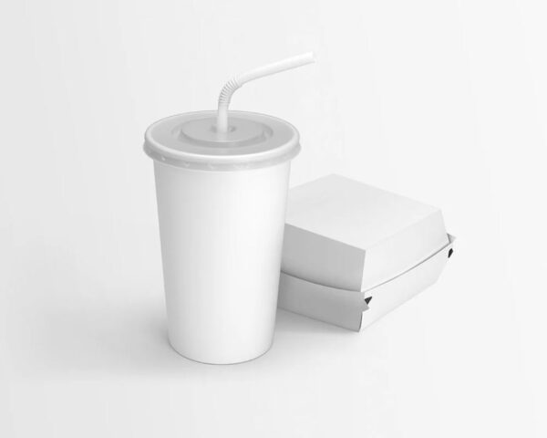 Soda Cup and Burger Box Mockup - Image 3