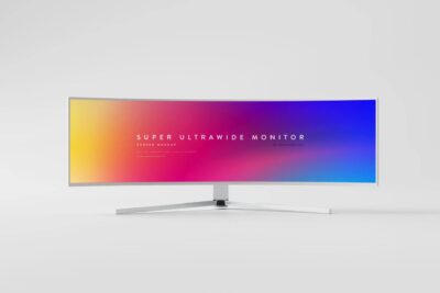 Super Ultrawide Monitor Mockup