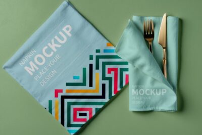 Table Napkin Mockup