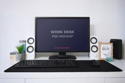 Work Desk PSD Mockup