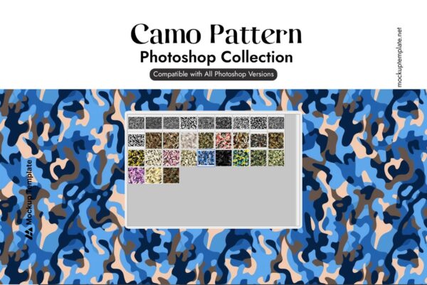 free camo pattern photoshop 01