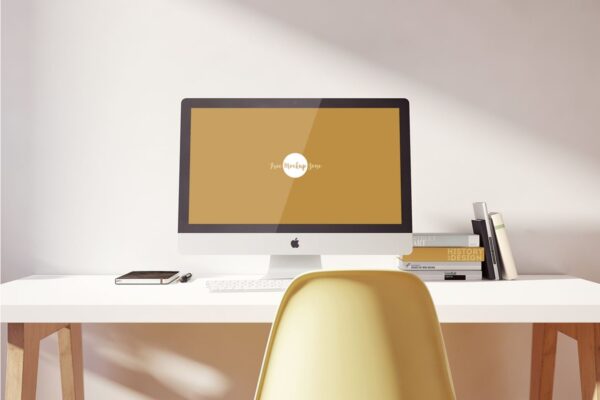 iMac Pro on Designer Table Mockup