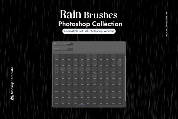 rain brush photoshop free download