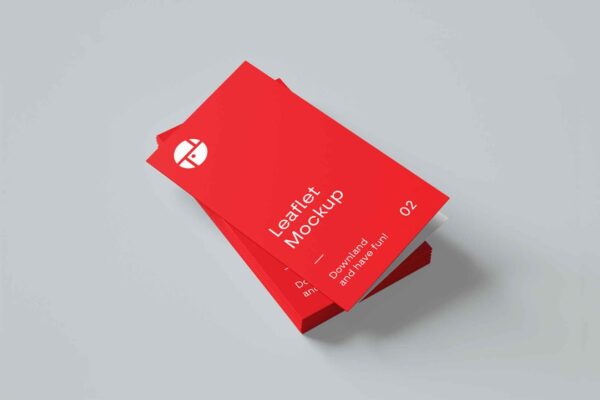 2 Fold Leaflet Mockup