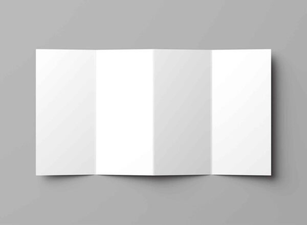 4 Fold Leaflet Mockup Free - Image 2