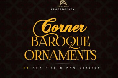 48 Corner Baroque Ornaments