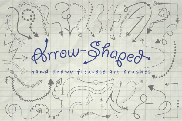 Arrow Shaped Illustrator Brushes