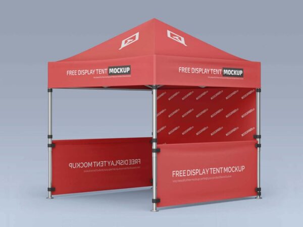 Free Pop-Up Canopy Tent Mockup 2