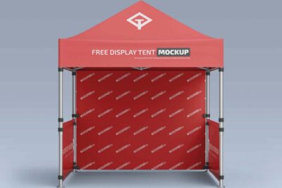 Free Pop-Up Canopy Tent Mockup