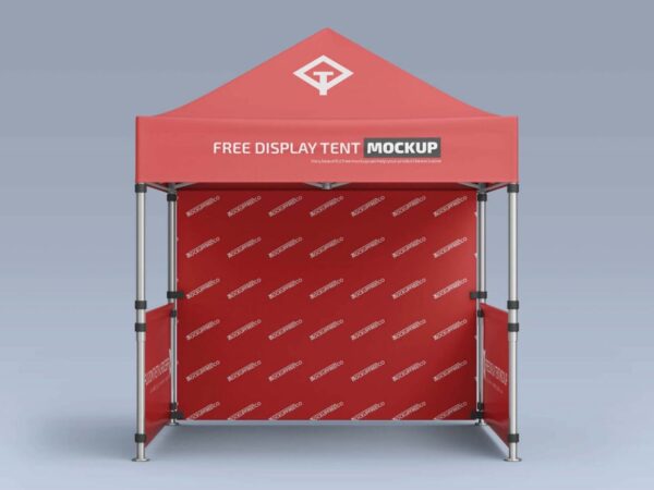 Free Pop-Up Canopy Tent Mockup