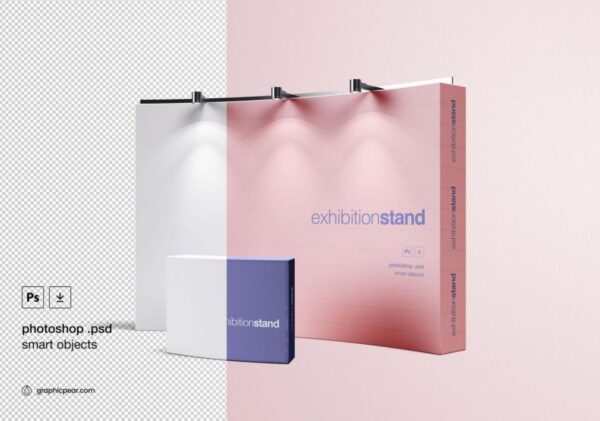 Free Simple Exhibition Stand Mockup 2