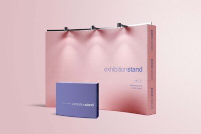 Free Simple Exhibition Stand Mockup