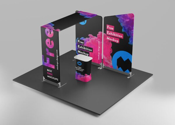 Free exhibition mockup 2