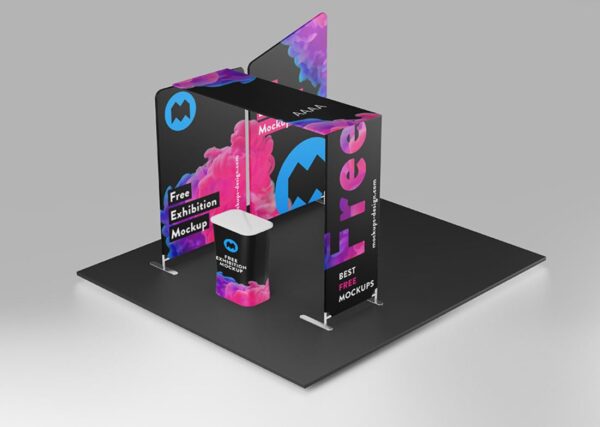 Free exhibition mockup 3