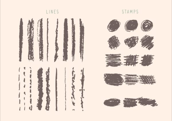 Pastel Brushes for Adobe Illustrator - Image 3