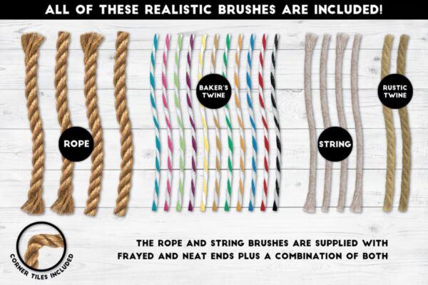 Real Rope Illustrator Brushes 2