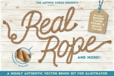 Real Rope Illustrator Brushes