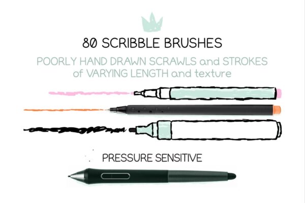 Scribble Brushes For Illustrator 2