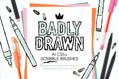 Scribble Brushes For Illustrator