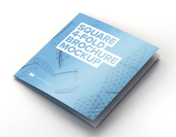 Square Leaflet Mockup