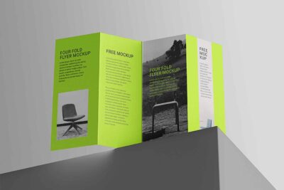 Standing Leaflet Mockup