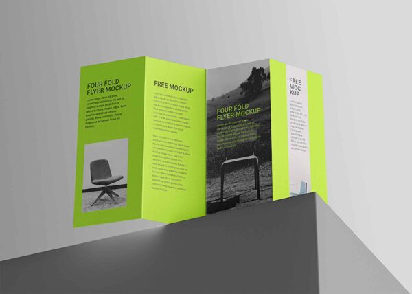 Standing Leaflet Mockup