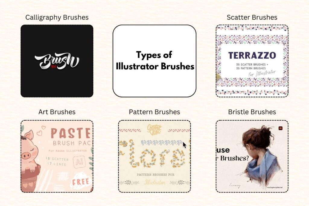 Types of Illustrator Brushes