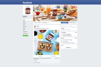 Facebook Business Profile Page Mockup