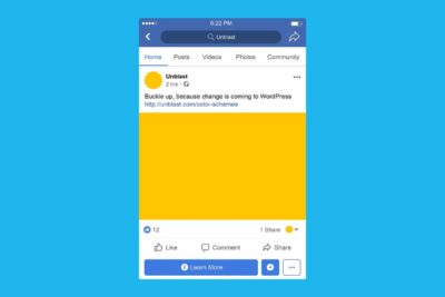 Facebook Mobile Post Mockup