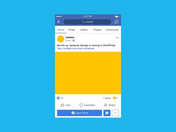 Facebook Mobile Post Mockup