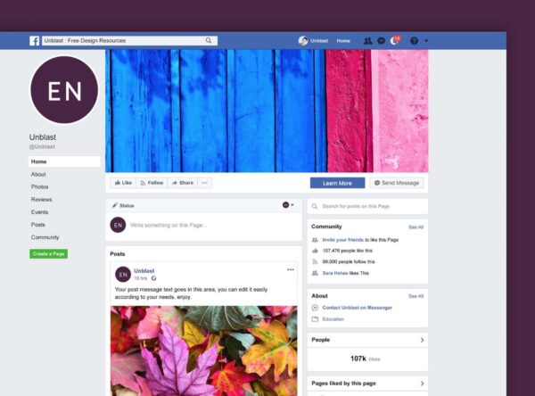 Facebook Mockup Free 3