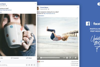 Facebook PSD Post Mockup